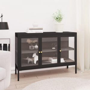 masika-steel-display-cabinet-3-doors-black