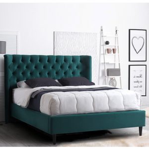 mayfair-tactile-fabric-double-bed-green