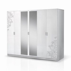 mayon-6-doors-wardrobe-flower-pattern-white-gloss