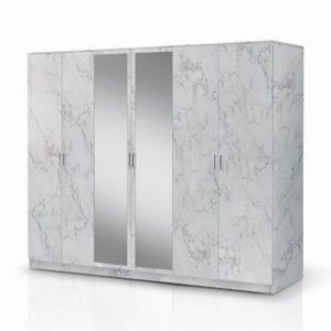 mayon-6-doors-wardrobe-white-marble