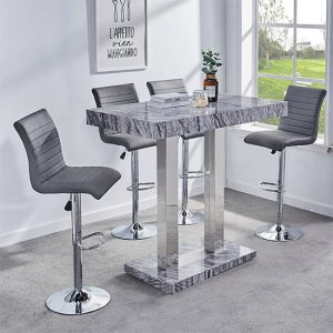 melange-grey-marble-bar-table-4-ripple-grey-stools-n