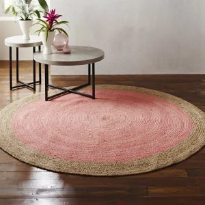 melina-small-round-soft-jute-rug-pale-pink-centre