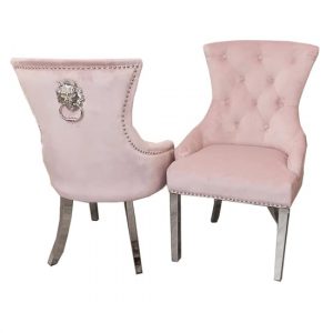 melvin-lion-knocker-pink-velvet-dining-chairs-pair