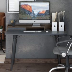 memphis-wooden-computer-desk-walnut-charcoal-grey