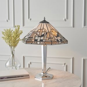 metropolitan-tiffany-glass-table-lamp-polished-aluminium