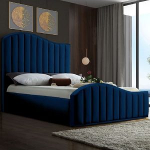 midland-plush-velvet-double-bed-blue