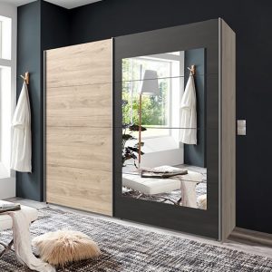 minden-sliding-door-mirror-wardrobe-hickory-oak-graphite