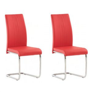 monaco-pillar-red-pu-leather-dining-chair-a-pair