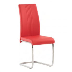 monaco-pu-leather-dining-chair-pillar-red