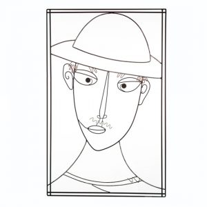 monsieur-metal-wall-art-brown-silver