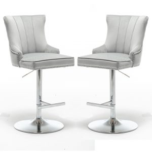 monten-light-grey-velvet-gas-lift-bar-stools-pair
