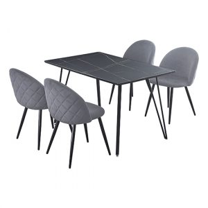 muirkirk-black-marble-effect-dt-4-grey-velvet-chairs