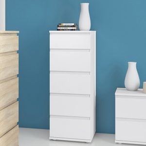 naira-narrow-wooden-chest-of-drawers-white-5-drawers