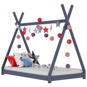 natara-wooden-tent-style-kids-Small-Single-bed-grey