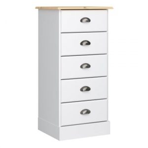 nebula-narrow-wooden-chest-of-5-drawers-white-pine