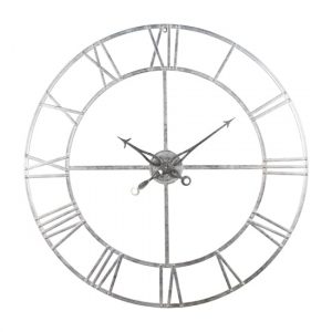 neoga-large-foil-skeleton-metal-wall-clock-silver