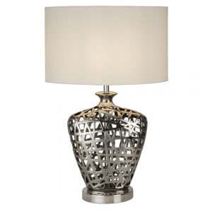 network-white-fabric-drum-shade-table-lamp-chrome