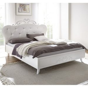nevea-faux-leather-double-bed-serigraphed-white