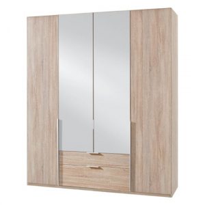 new-york-mirrored-4-doors-wardrobe-oak