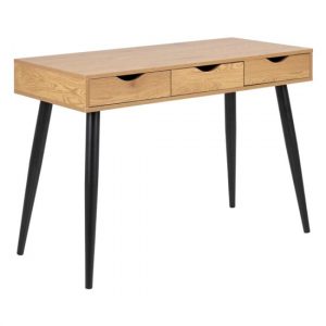 newark-3-drawers-computer-desk-wild-oak-black