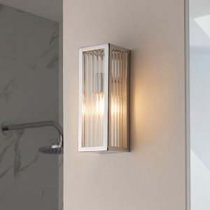 newham-small-wall-light-chrome-ribbed-glass-diffuser