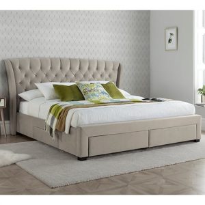 newton-velvet-4-drawers-storage-double-bed-warm-stone