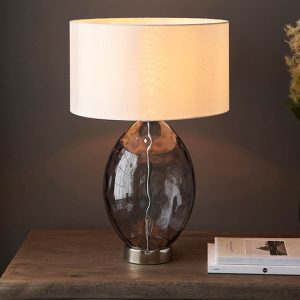 newton-white-drum-shade-touch-table-lamp-tinted-glass-base