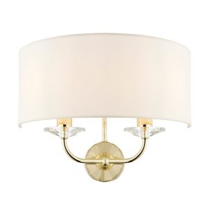 nixon-2-lights-vintage-white-fabric-wall-light-brass
