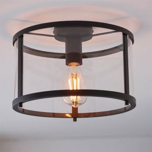 norfolk-clear-glass-shade-flush-ceiling-light-matt-black