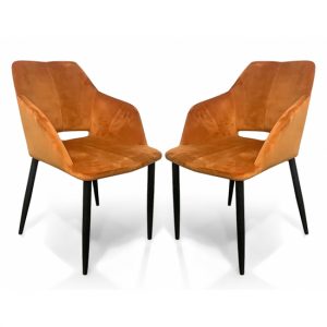 nossa-burnt-orange-brushed-velvet-dining-chairs-pair