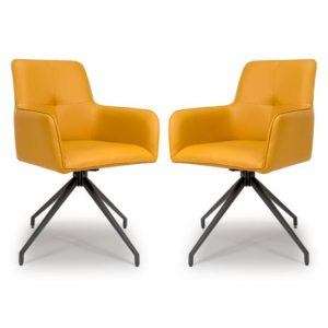 novato-swivel-ochre-faux-leather-dining-chairs-pair
