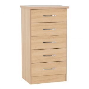 nunky-5-drawers-narrow-chest-of-drawers-sonoma-oak
