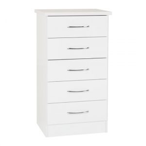 nunky-5-drawers-narrow-chest-of-drawers-white-gloss