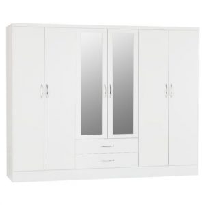 nunky-high-gloss-6-doors-2-drawers-wardrobe-white