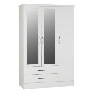 nunky-mirrored-wardrobe-white-gloss-3-doors-2-drawers