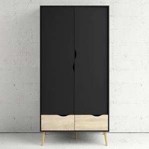 oklo-wardrobe-2-doors-2-drawers-black-oak