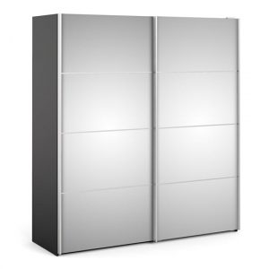 opim-mirrored-sliding-door-wardrobe-matt-black-5-shelves