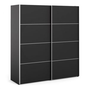 opim-wooden-sliding-doors-wardrobe-matt-black-2-shelves