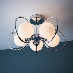orb-5-light-glass-shade-semi-flush-ceiling-light-chrome