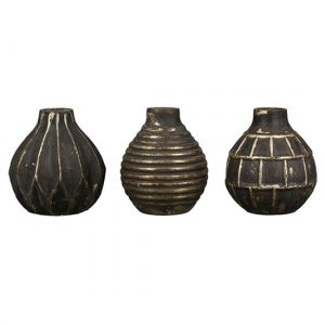 orient-glass-set-of-3-large-vases-antique-brown-gold
