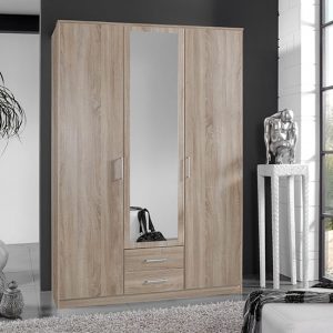 osaka-mirrored-wooden-wardrobe-oak-effect-2-doors