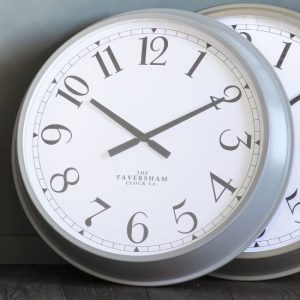 ovule-round-wall-clock-fossil-grey