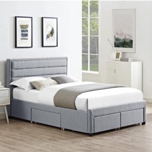 paisley-linen-fabric-double-bed-grey-4-drawers