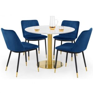 palermo-marble-dining-table-4-dusseldorf-blue-chairs