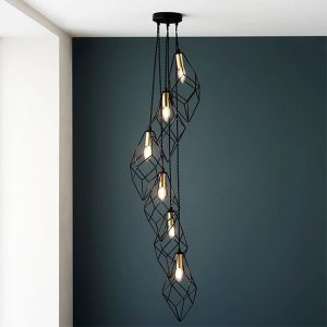 pearl-6-lights-ceiling-pendant-light-matt-black