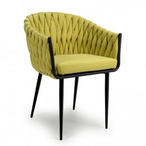 pearl-braided-fabric-dining-chair-yellow