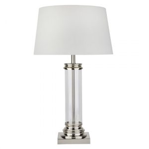pedestal-cream-fabric-shade-table-lamp-satin-silver