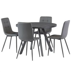 pekato-107cm-dark-grey-dining-table-4-virti-grey-chairs