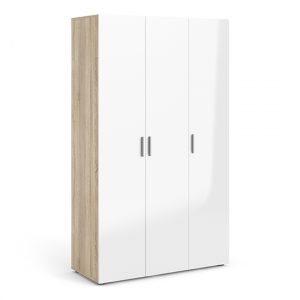 perkin-high-gloss-wardrobe-3-doors-oak-white