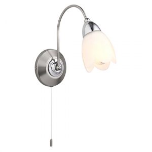 petal-1-light-matt-opal-glass-wall-light-satin-chrome